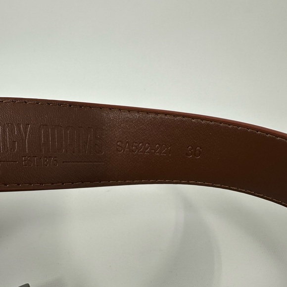 Stacy Adams Frame Studded Timeless Buckle Belt, Women\'s Size S - Brown main image 8